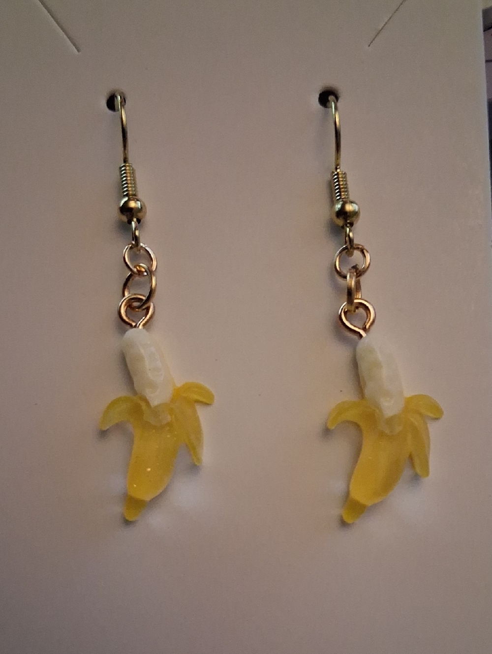 Yellow Banana Dangle Earrings - Women Jewelry
